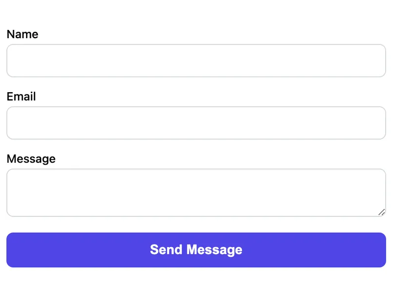 Basic Contact Form preview