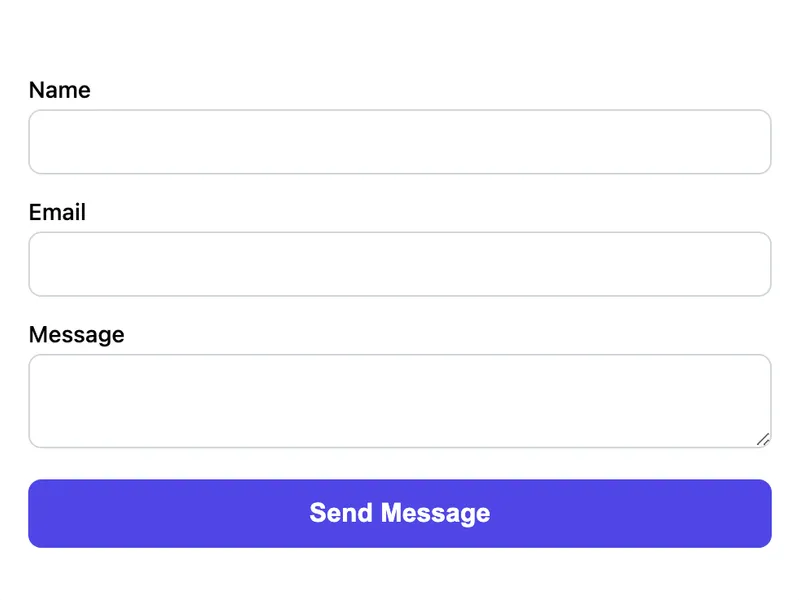 Form with Custom Redirect preview