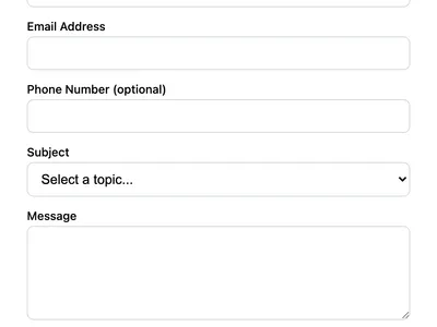 Multi-Field Contact Form preview