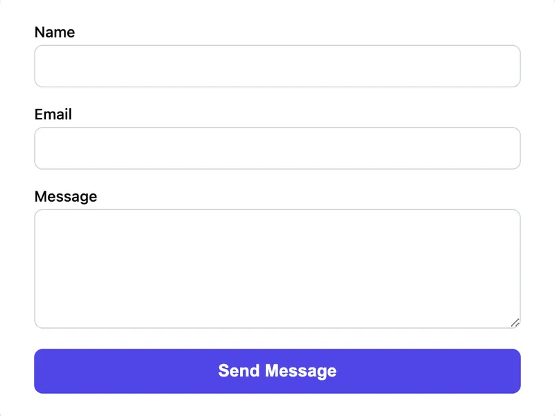 Styled Contact Form (CSS) preview