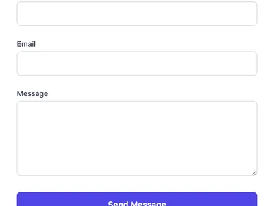 Tailwind CSS Contact Form preview